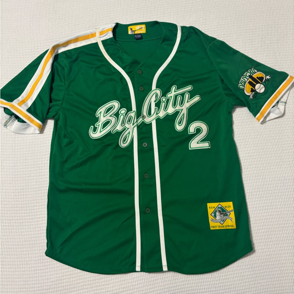 Vintage Big City Green Baseball Jersey #2